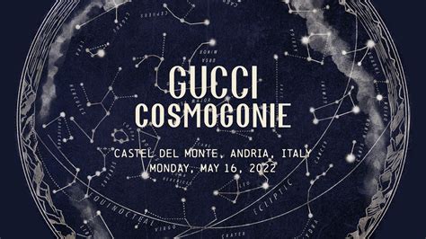 sfilata gucci castel del monte diretta streaming|Gucci Cosmogonie: la sfilata Resort 2023 a Castel del Monte.